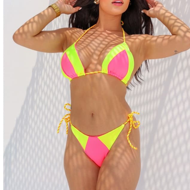 Biquíni Anitta Neon Vibes Biquini Bahamas Fio Dental