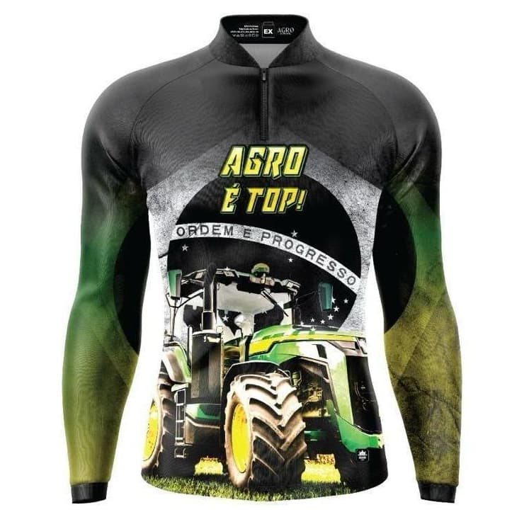 Camisa Camiseta Térmica de Pesca e Trabalho UV 50+ Agro e Fishing