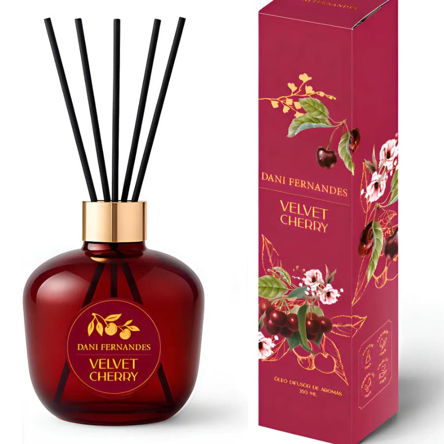 Óleo Difusor De Aromas Velvet Cherry 350ml Dani Fernades