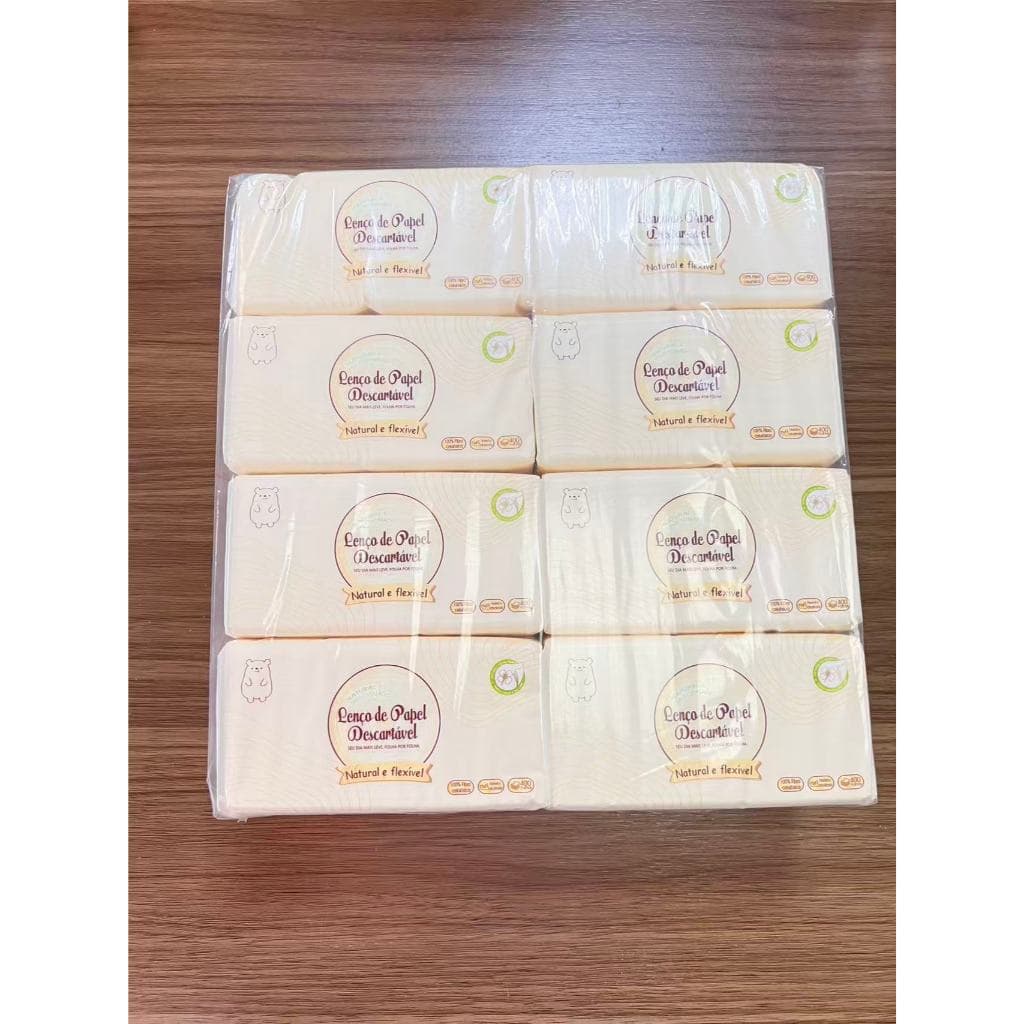 Lenços de Papel 5 Camadas Kit com 8 Unidades Resistência Extra e Suavidade Garantida