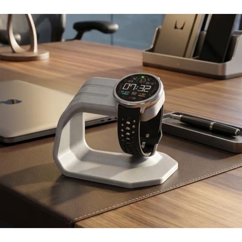 Suporte Carregador Smartwatch Universal Apple Watch Samsung Dock Base Relógio 3D