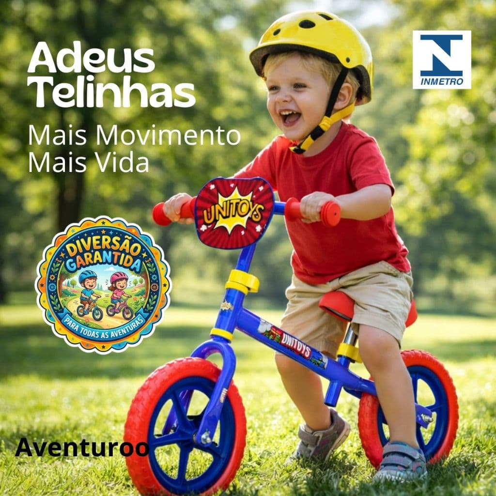 Bicicleta Equilibrio Infantil Andador Sem Pedal Aventuroo