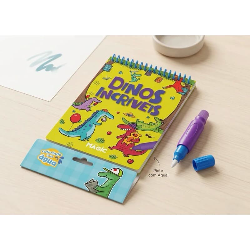 Livro De Colorir Mágico Com Caneta De Água