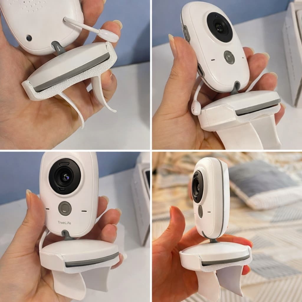 Suporte de Babá Eletrônica Para Berço Universal Ajustável Flexível Monitor Bebê