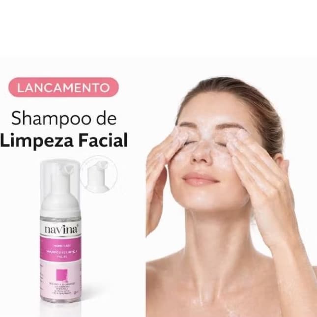 Shampoo de Limpeza Facial Navina Home Care Espuma Facial 50ml
