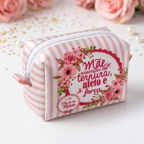 Porta Moedas Personalizado Lembrancinha Festa Aniversário Chá de Bebê Dia das Mães Bolsinha Porta Níquel Personalizada