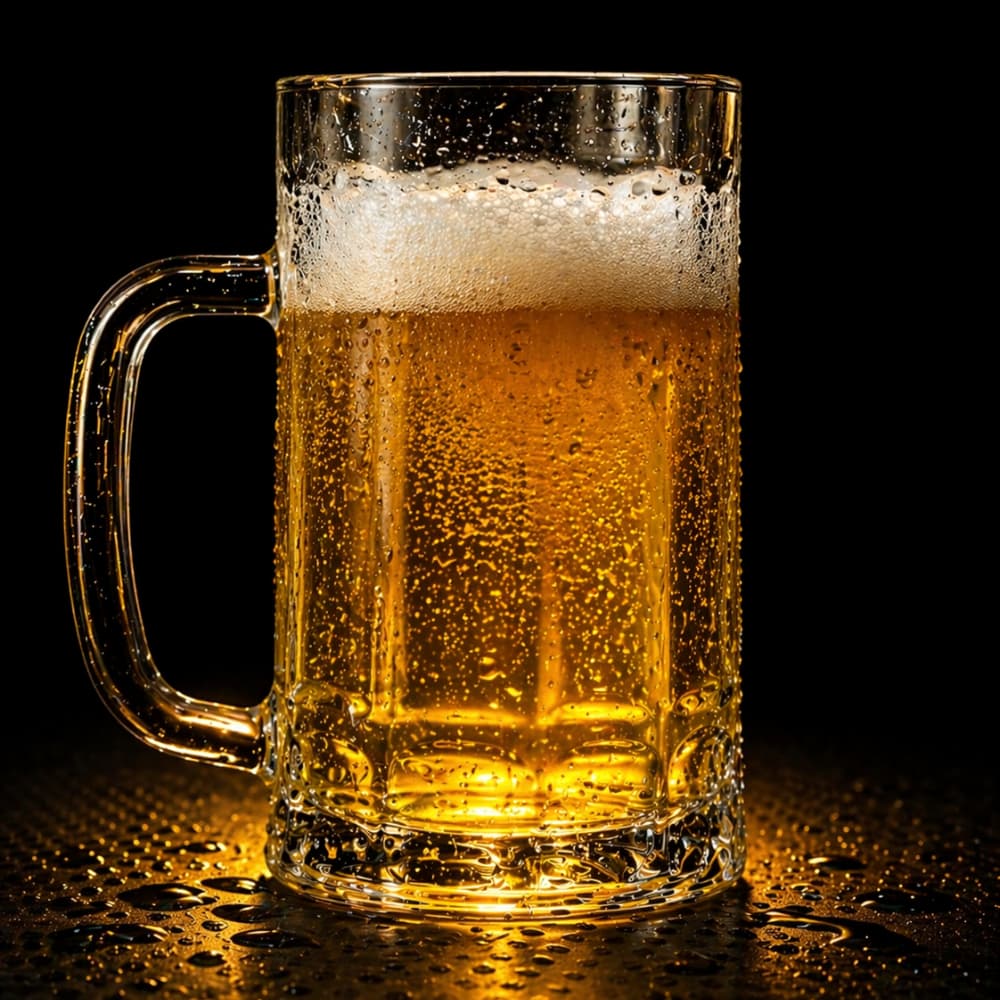 Kit Caneca de Chopp Cerveja 390ML Copo de Vidro Resistente Bar e Restaurante