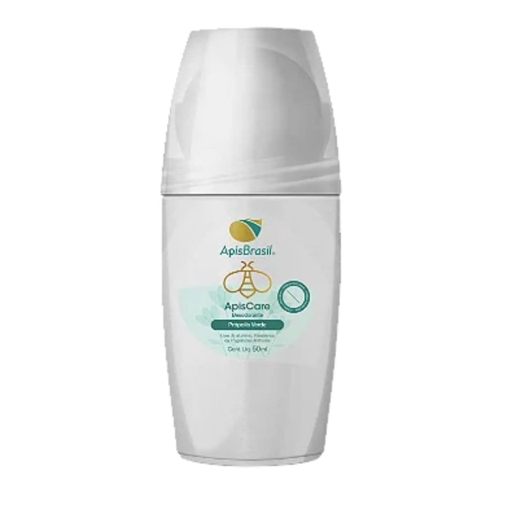 Desodorante Sem Alumínio Natural Rollon de Própolis Verde ApisCare ApisBrasil 50ml