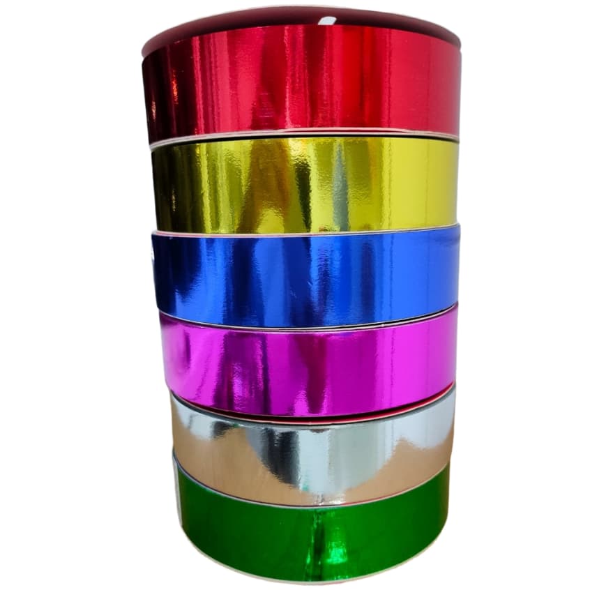 Fita Metalizada 30mm X 100 Metros Laços Presente Embalagem