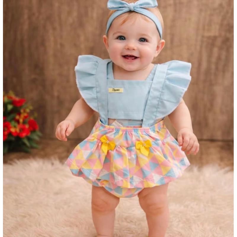 Romper Mesversario Bebe Menina fantasia Circo