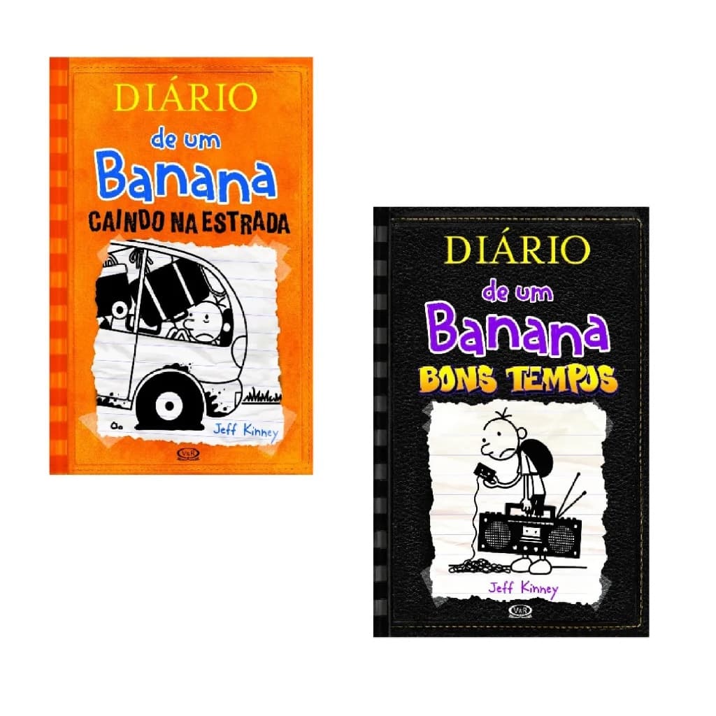 Kit c/2 livros Diário de um Banana vol. 9 e 10  - Capa Mole