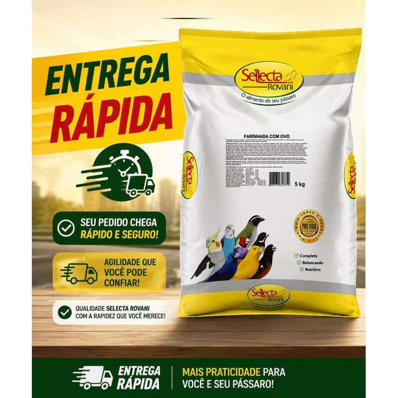 Sellecta Papa de Ovo Amarela  farinhada com ovo 1Kg