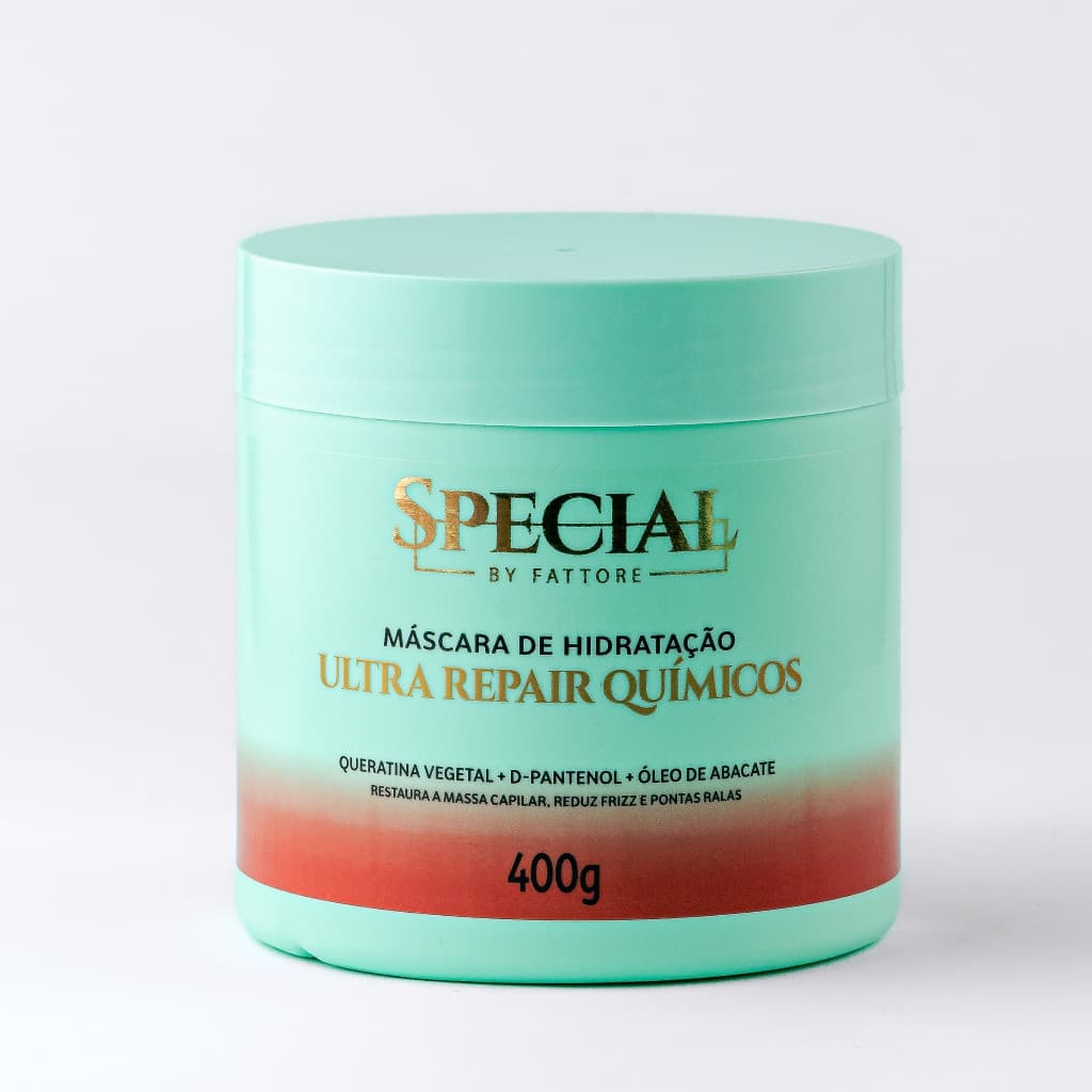 Máscara Capilar Reparação Pós Química 400g - Restauração para Cabelos com Química Fattore Special