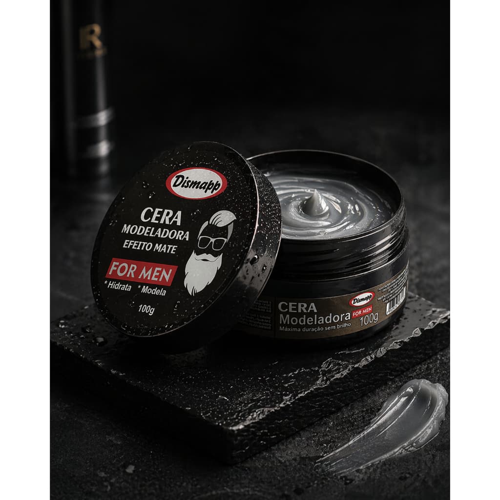 Cera Modeladora Efeito Mate For Men 100g Dismapp Mate e Fixa