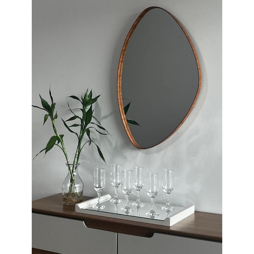 Espelho Orgânico de Parede Moderno Elegante para Decoração