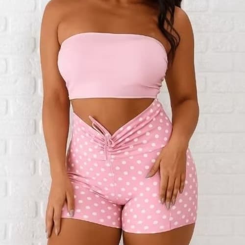 SHORT CORDA FRONTAL BOLINHA TREINO