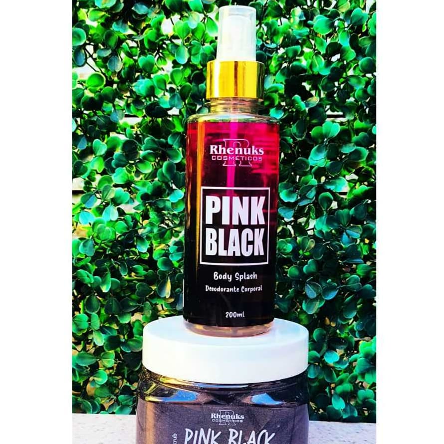 Body Splash + Esfoliante corporal -  Kit Pink Black, cheiroso, ótima esfoliação🖤✨
