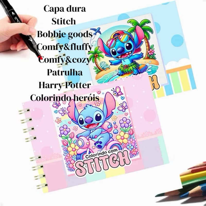 Livro de Colorir Infantil 50 Folhas | Caderno de Desenho Fofo para Pintar com Ilustrações Encantadoras