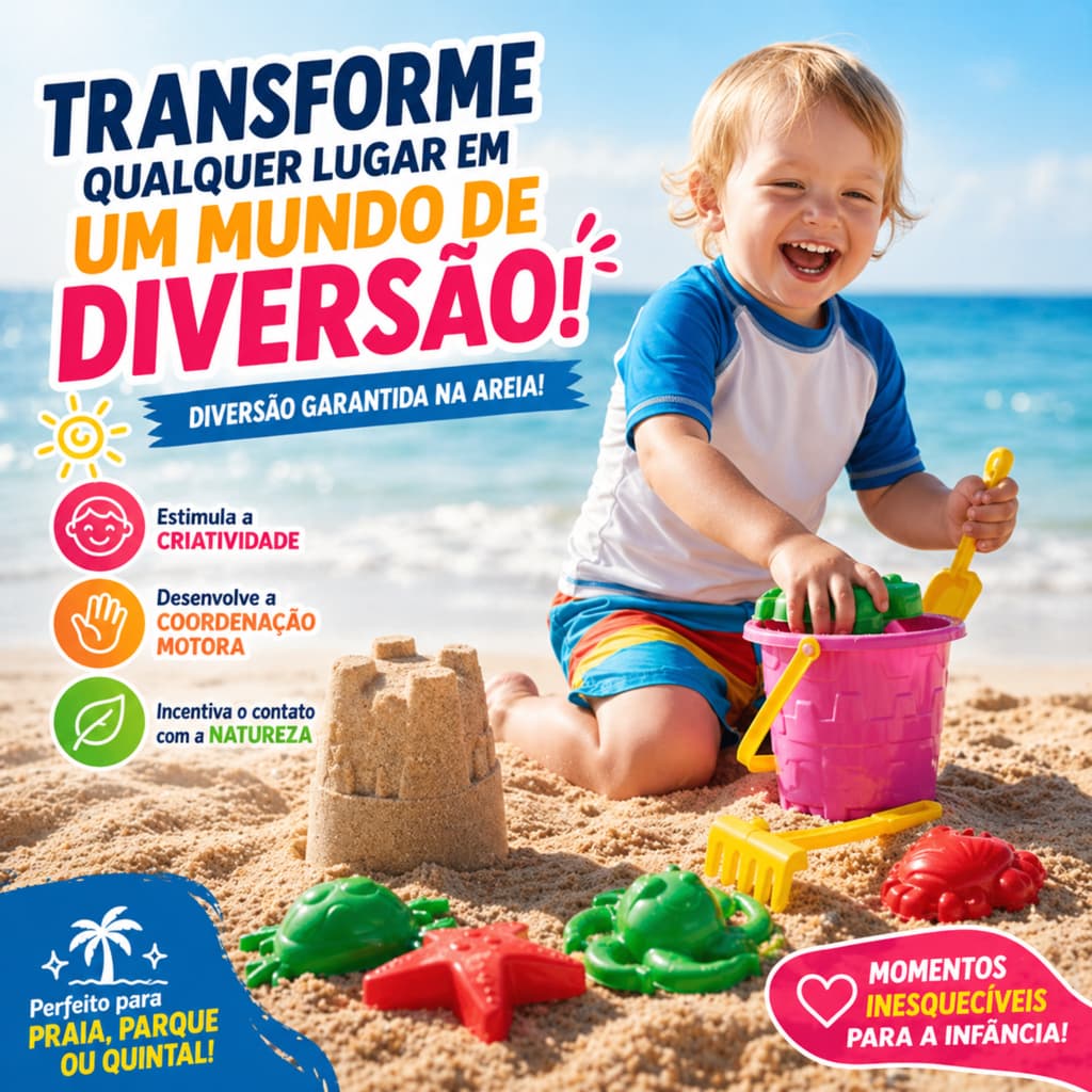 Balde Para Praia Infantil Diversos
