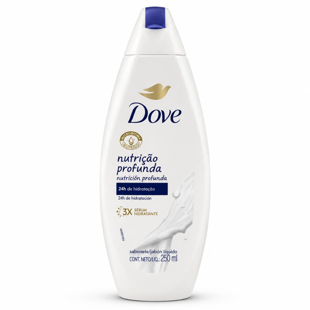 Sabonete Líquido Hidratante Nutrição Profunda 250ml Pele Macia e Suave
