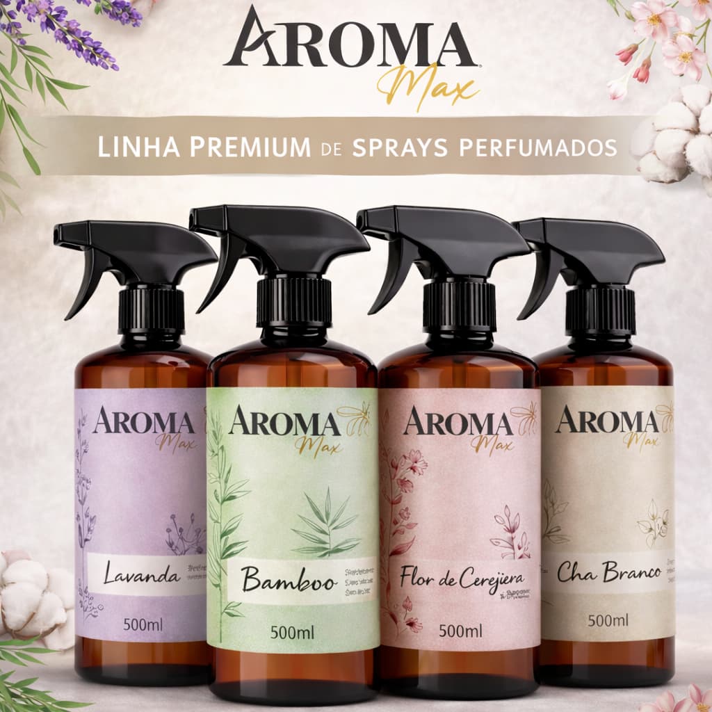 Água Perfumada 500ml Perfume Para Casa Lençois Roupas Tecidos Lojas Hotel Academia Aroma Max
