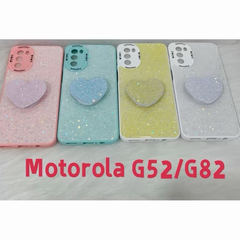 capa capinha acrílico com brilho para motorola G52/G82