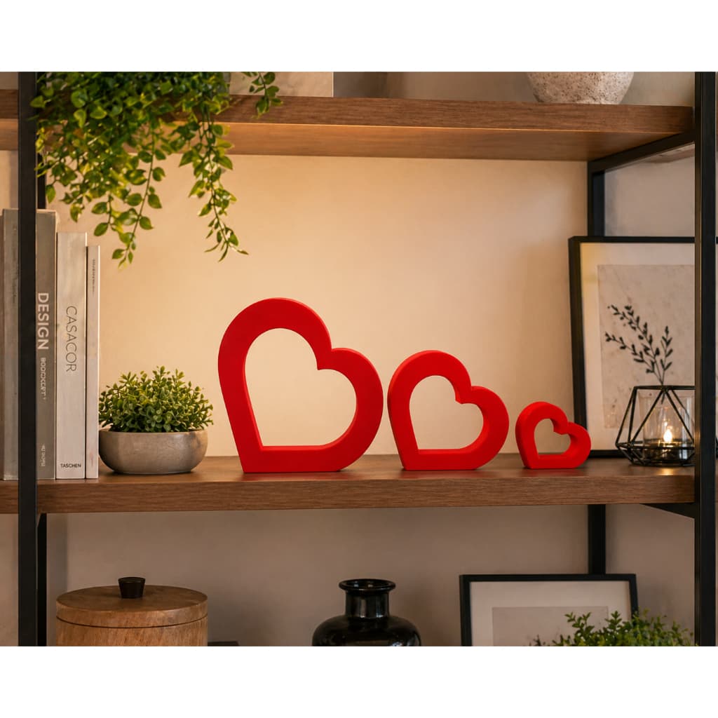 Kit Coração 3D Decorativo – Design Moderno e Romântico, Decoração Elegante para Casa e Presente Criativo