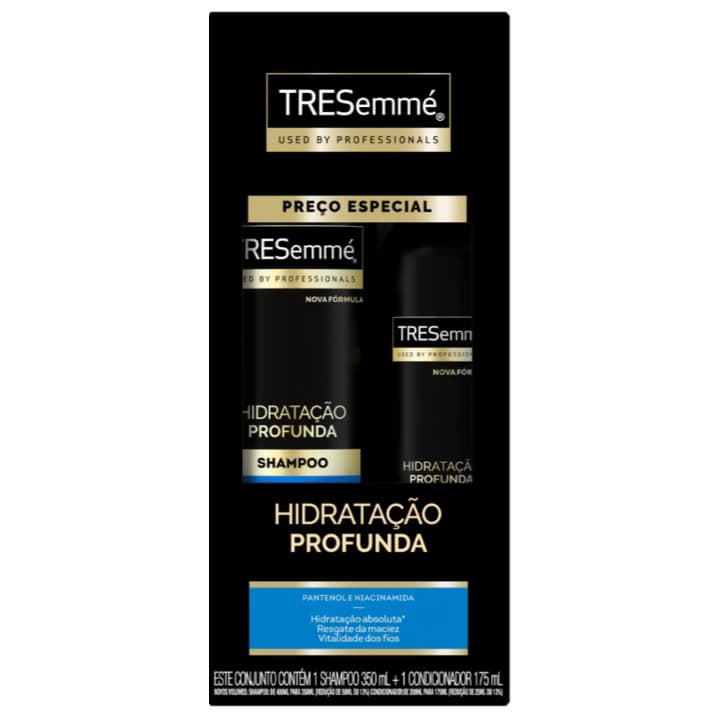Kit Shampoo 350ml + Condicionador 175ml Hidratação Profunda Tresemmé