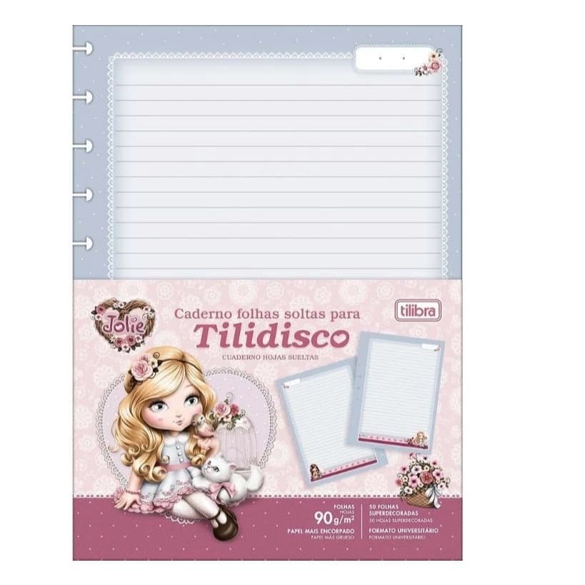Refil P/ Tilidisco Universitário Jolie 90g 50 Folhas - TILIBRA