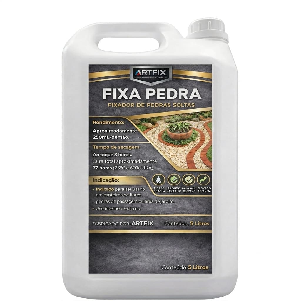 Fixa Pedra Artfix 5l Fixador De Pedras Soltas De Jardins