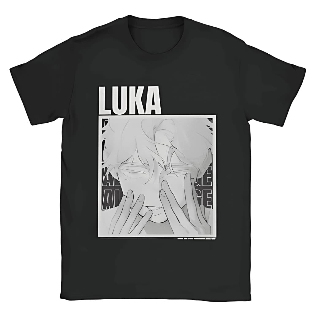 Camiseta Camisa Alien Stage Personagem Luka Preto e branco Blusa 100% Algodão Unissex Adulto/Infantil