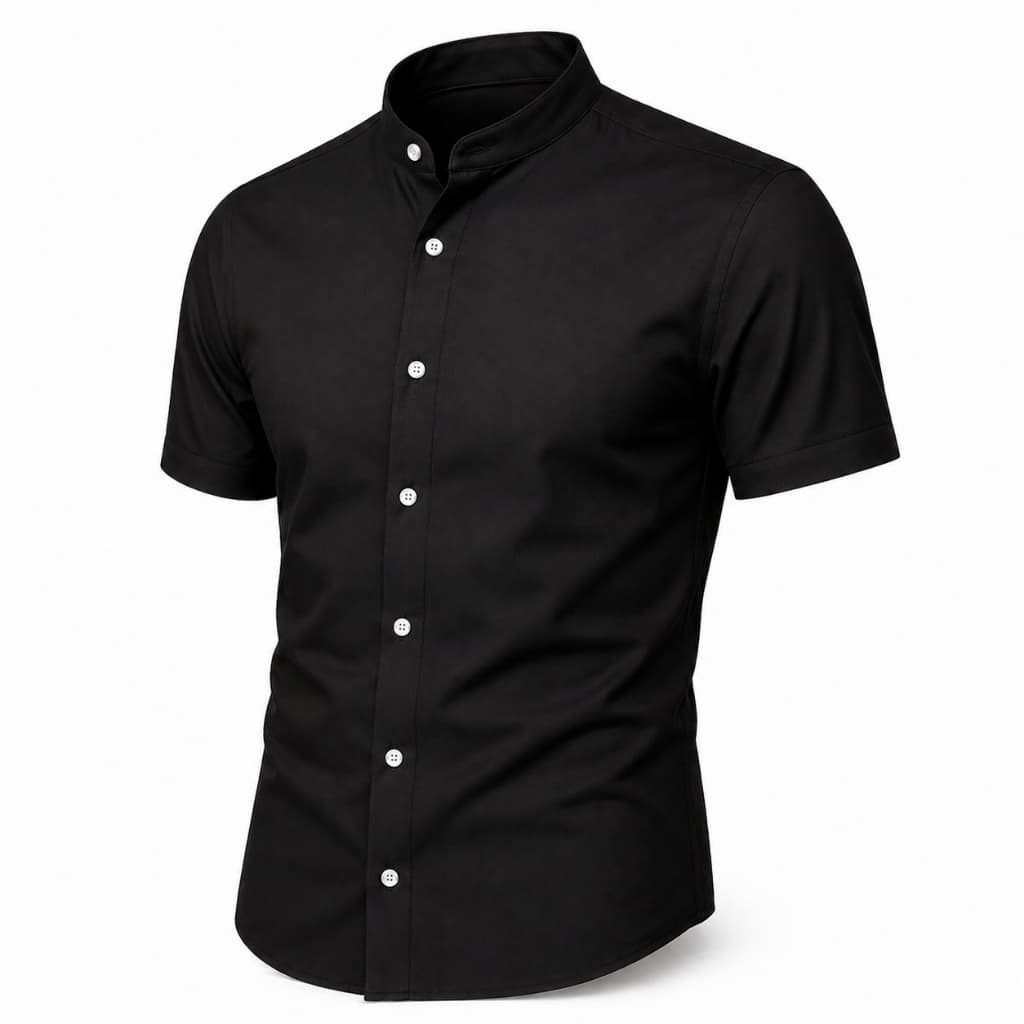 Camisa Masculina Gola Padre Manga Curta Camiseta Verão Premium