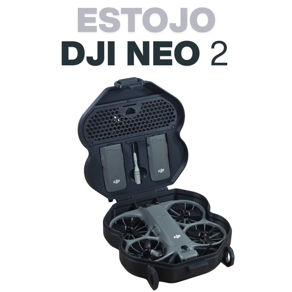 Case De Proteção Dji Neo 2 Com Porta Baterias E Heliponto Preto | caixa para drone