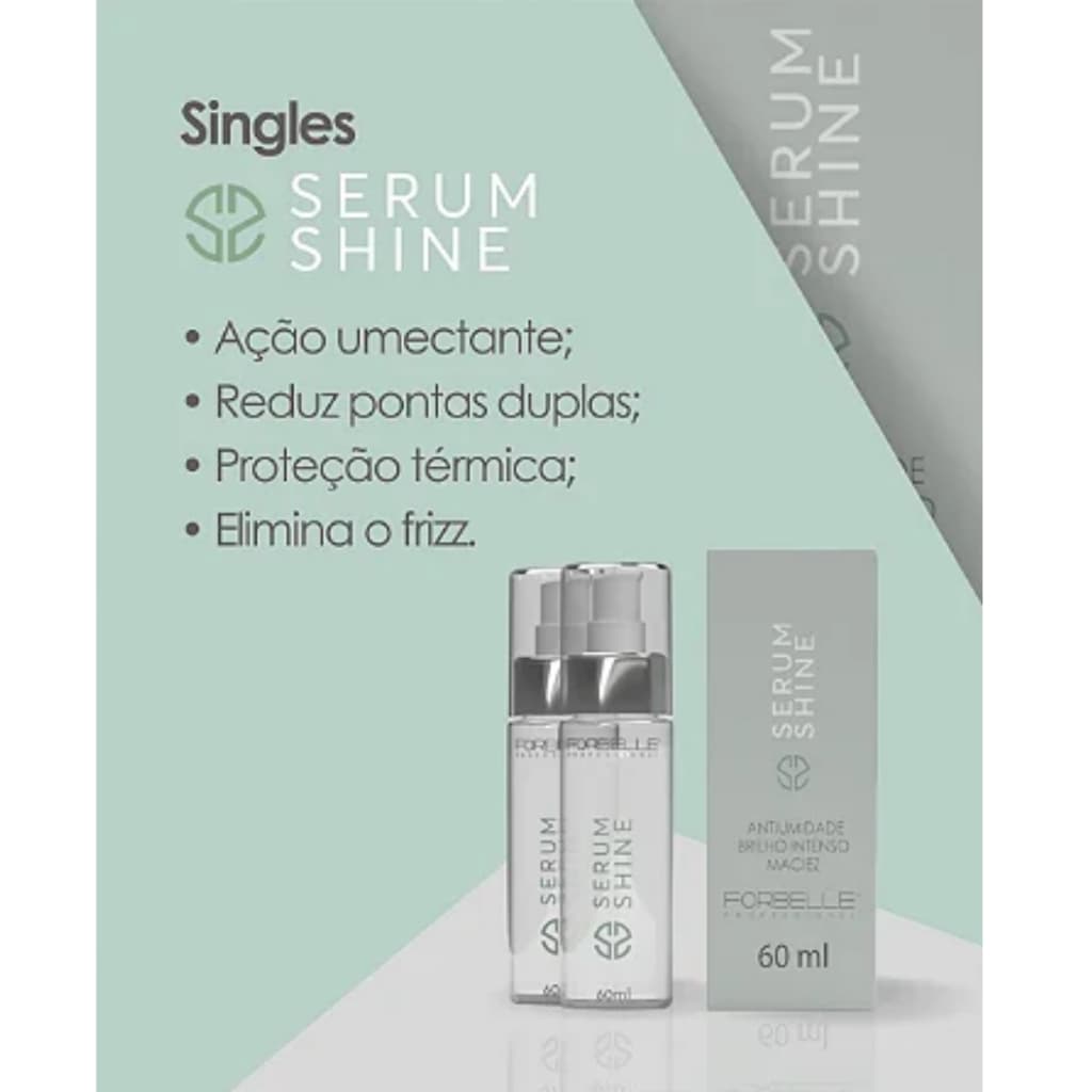 Sérum Reparador de Pontas Shine Forbelle 60ml - Antiumidade e Brilho Intenso Forbelle Professional