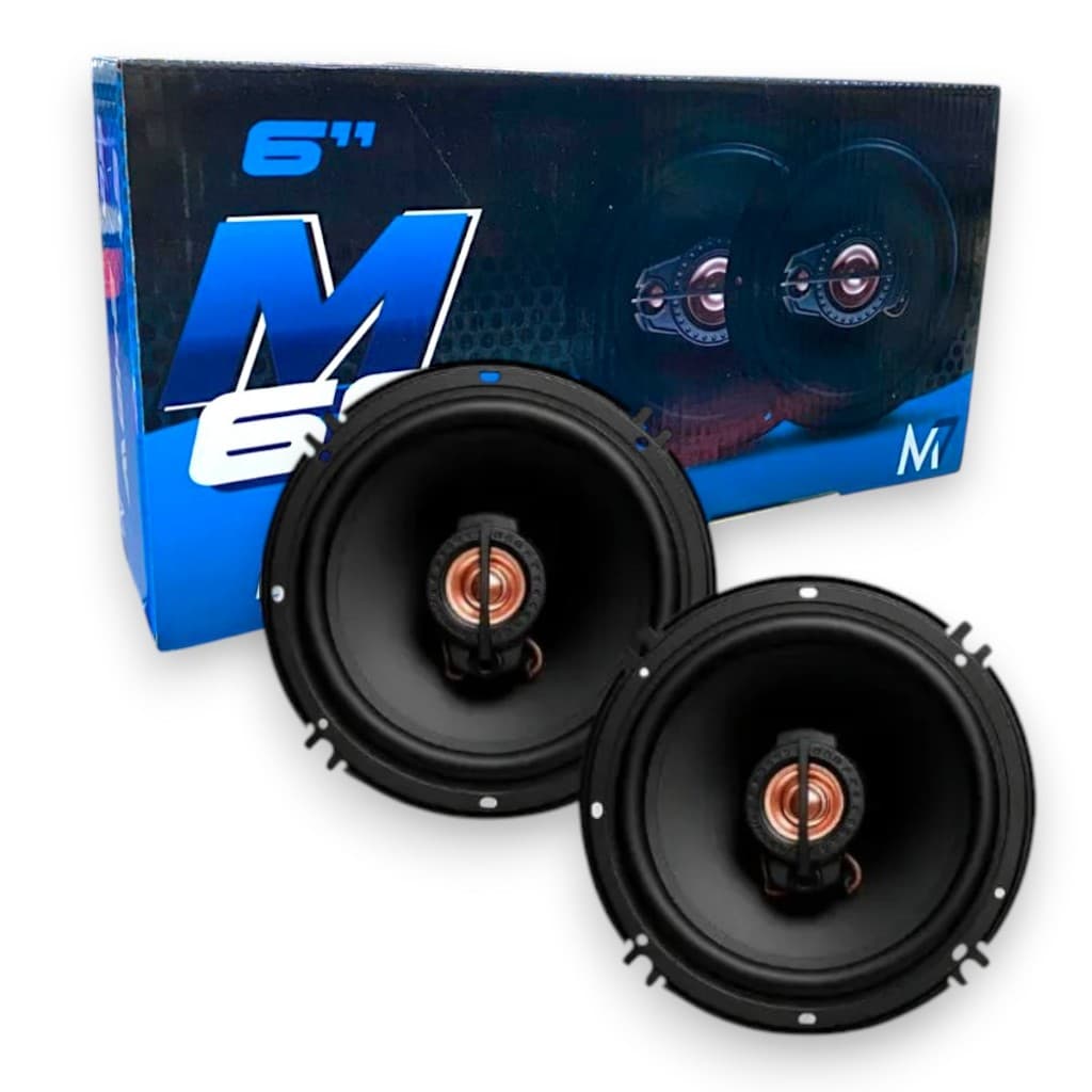 Kit Alto Falante Automotivo 6 Pol M7 240w Triaxial M60PRO