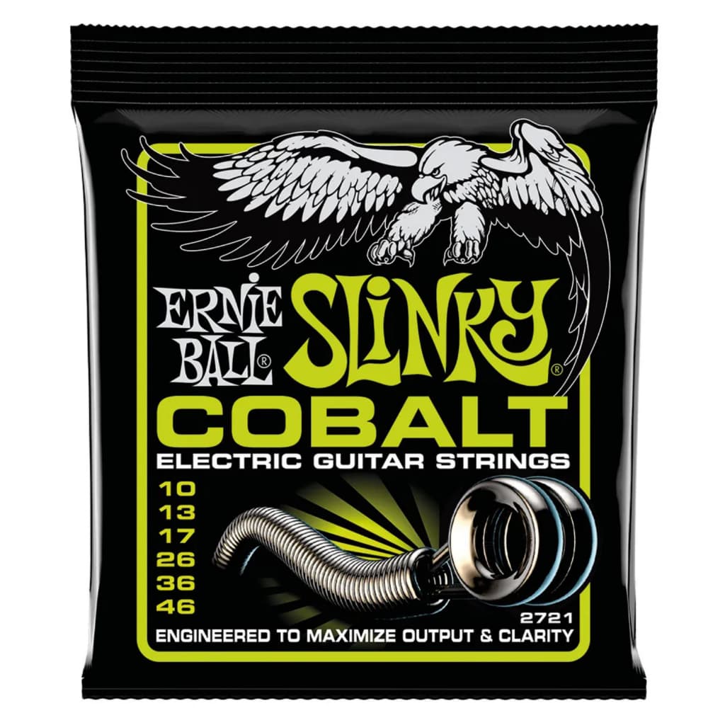 Encordoamento Guitarra Ernie Ball Cobalt 2721 Slinky 010 046