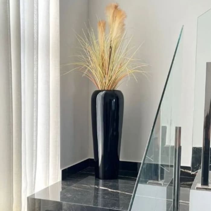 Vaso Grande Vitrificado 100cm Vietnamita Fibra Luxo Cores