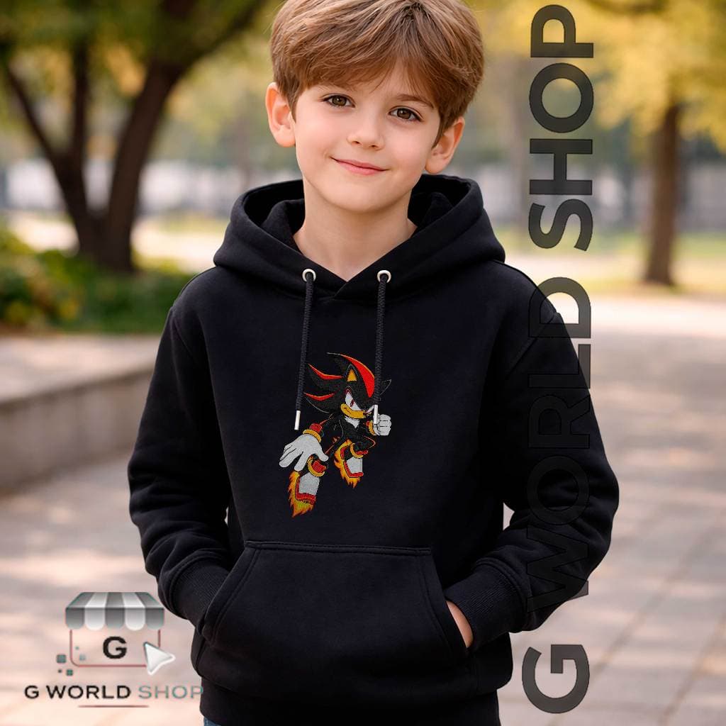 Moletom Com Capuz Desenho Sonic Shadow Com Sapatos Soltando Fogo Blusa de Frio Flanelado Em Alta Qualidade