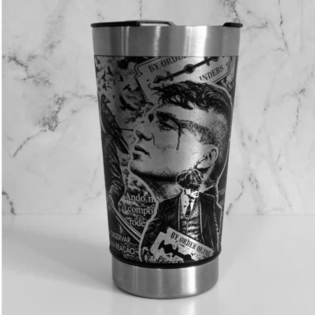 Copo Térmico Personalizado do Peaky Blinders Gravação a Laser 360º