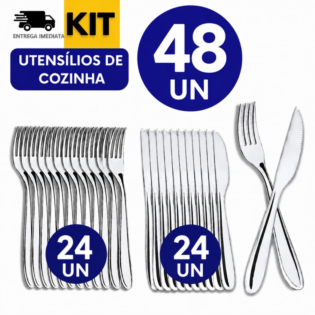 UTENSILIOS INOX GARFOS E FACAS PREMIUM CASA COZINHA BUFFET RESTAURANTE
