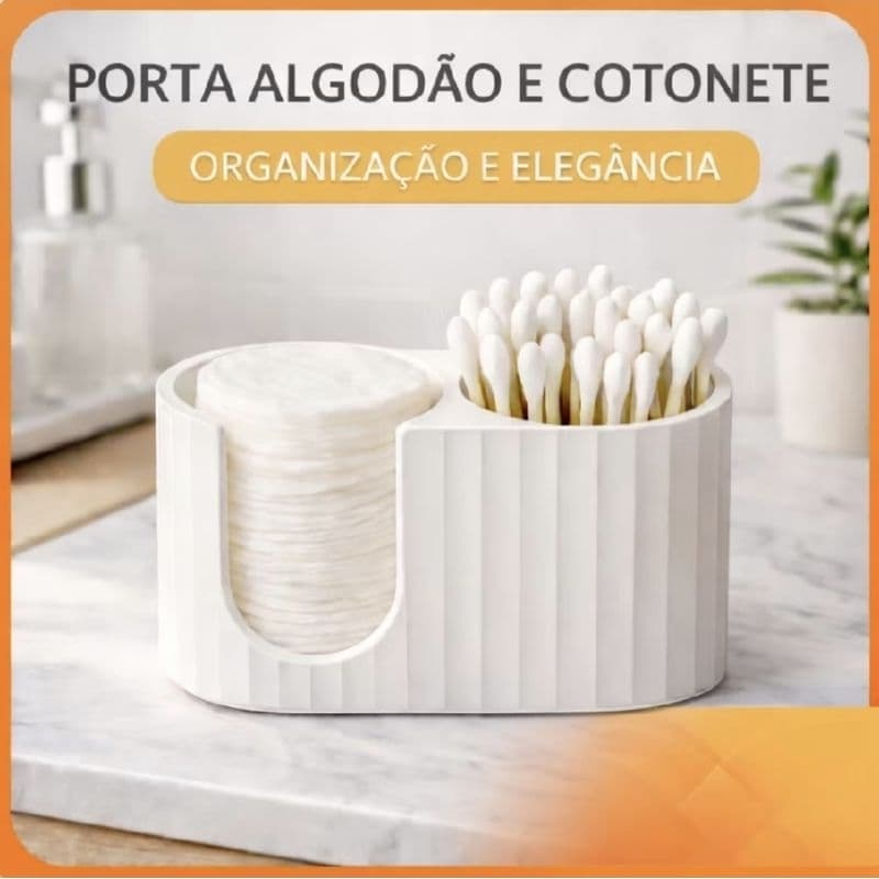 Porta algodão e cotonetes