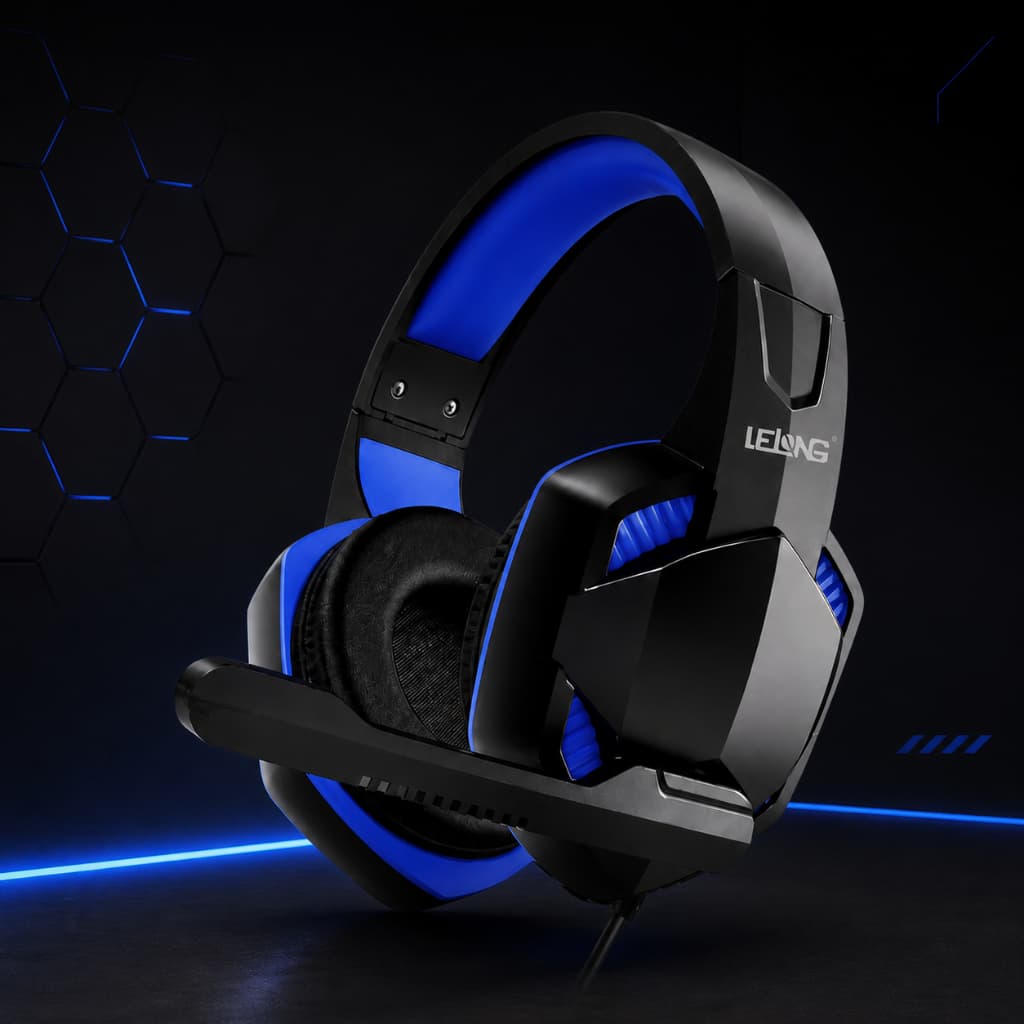 Fone Headset Gamer LE 0352 Microfone Giratorio E Luz De Led
