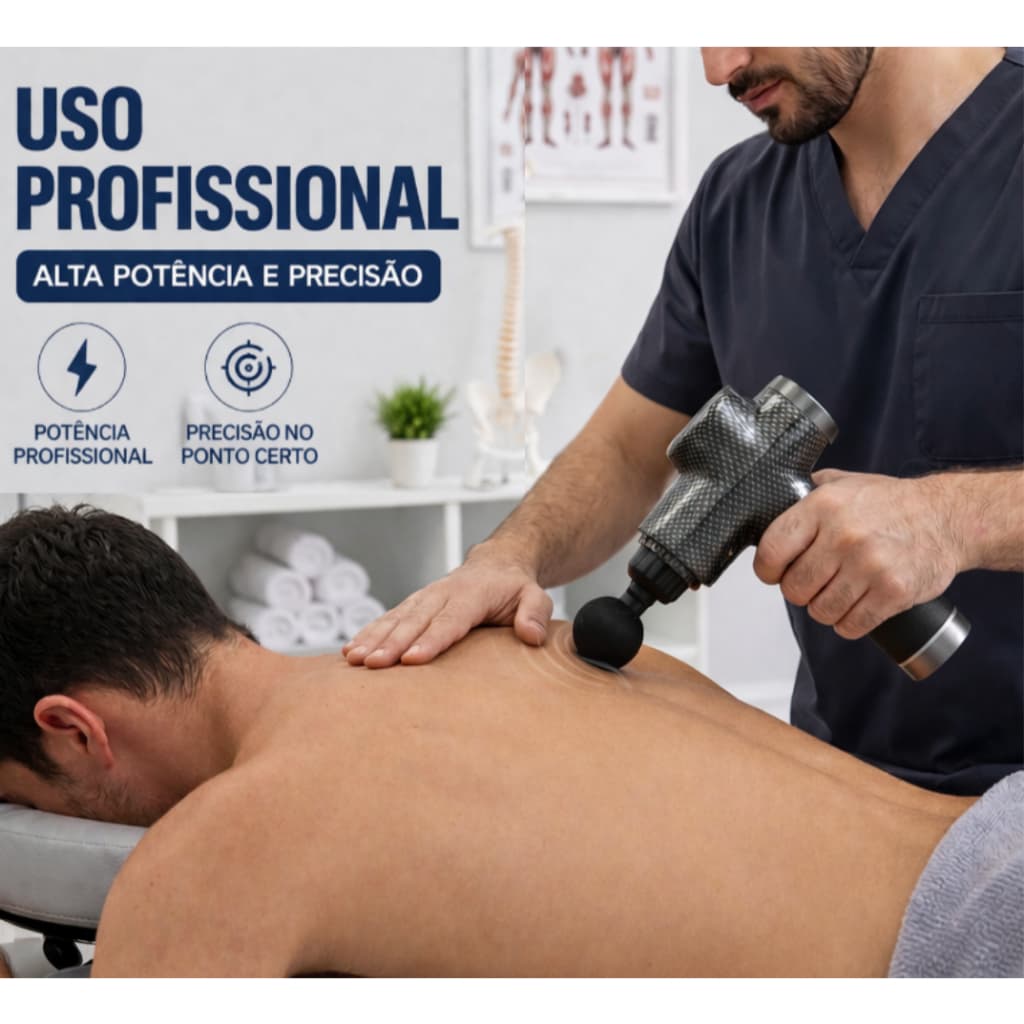 Pistola Profissional Similar Phoenix Massageadora Digital
