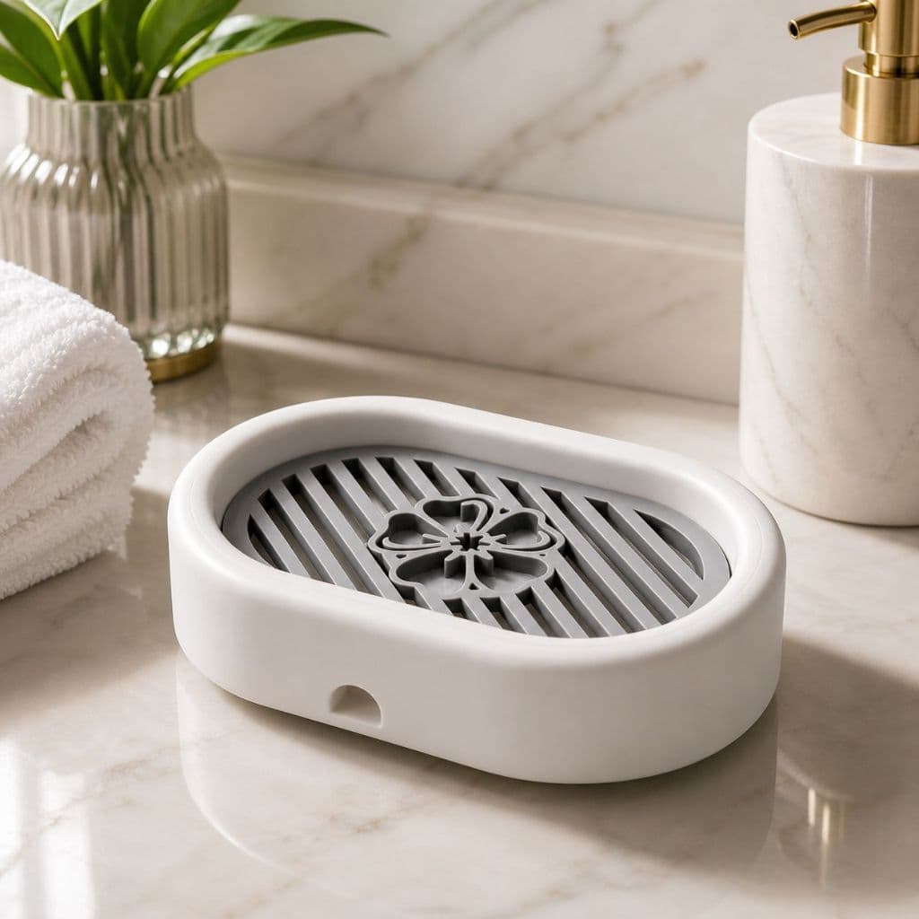 Saboneteira Porta Sabonete Moderno Grade Removível Drenagem Inteligente Banheiro Lavabo