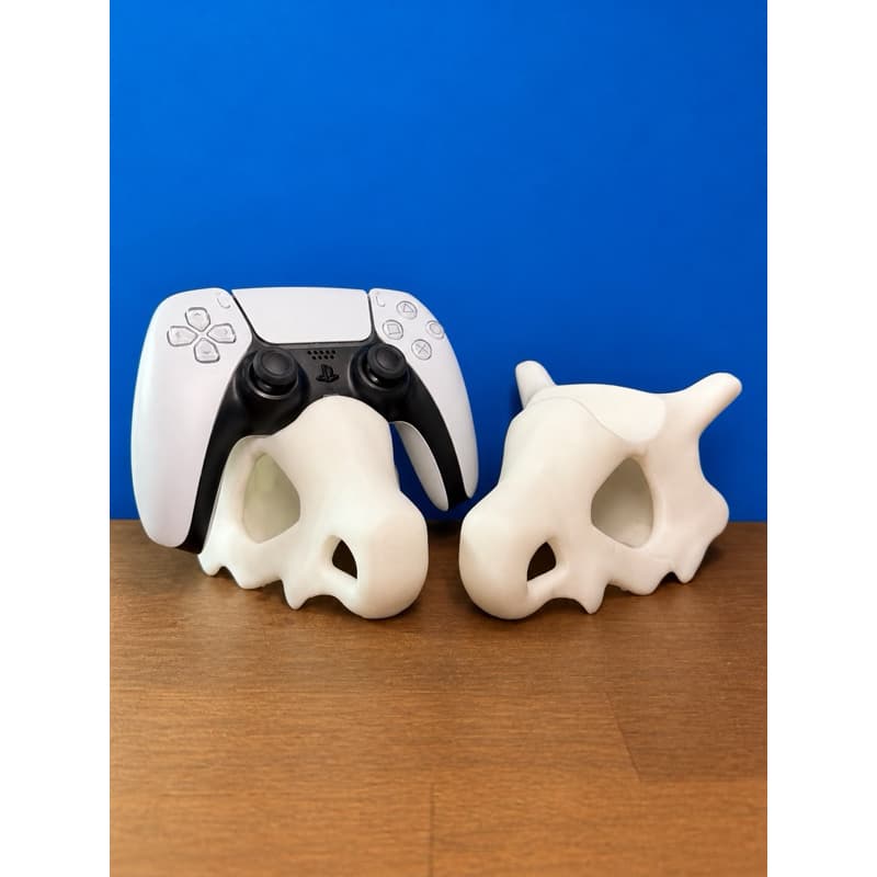 Suporte para Controle joystick Estilo Crânio Cubone | Universal PS5 PS4 Xbox Switch | Decorativo Geek Pokémon