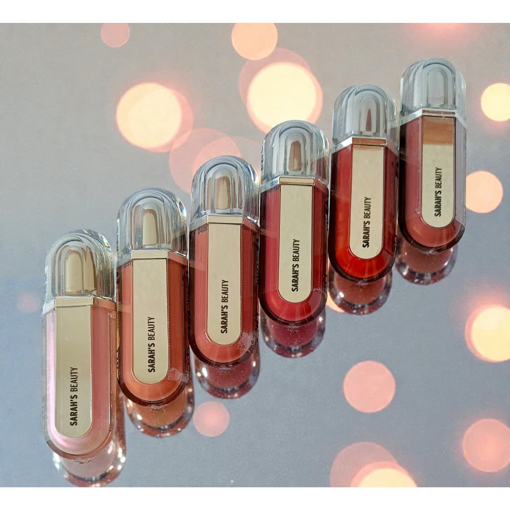 Gloss Brilho Labial  3D Efeito Volume - Sarah's Beauty Brilho Espelhado e Hidratação Prolongada