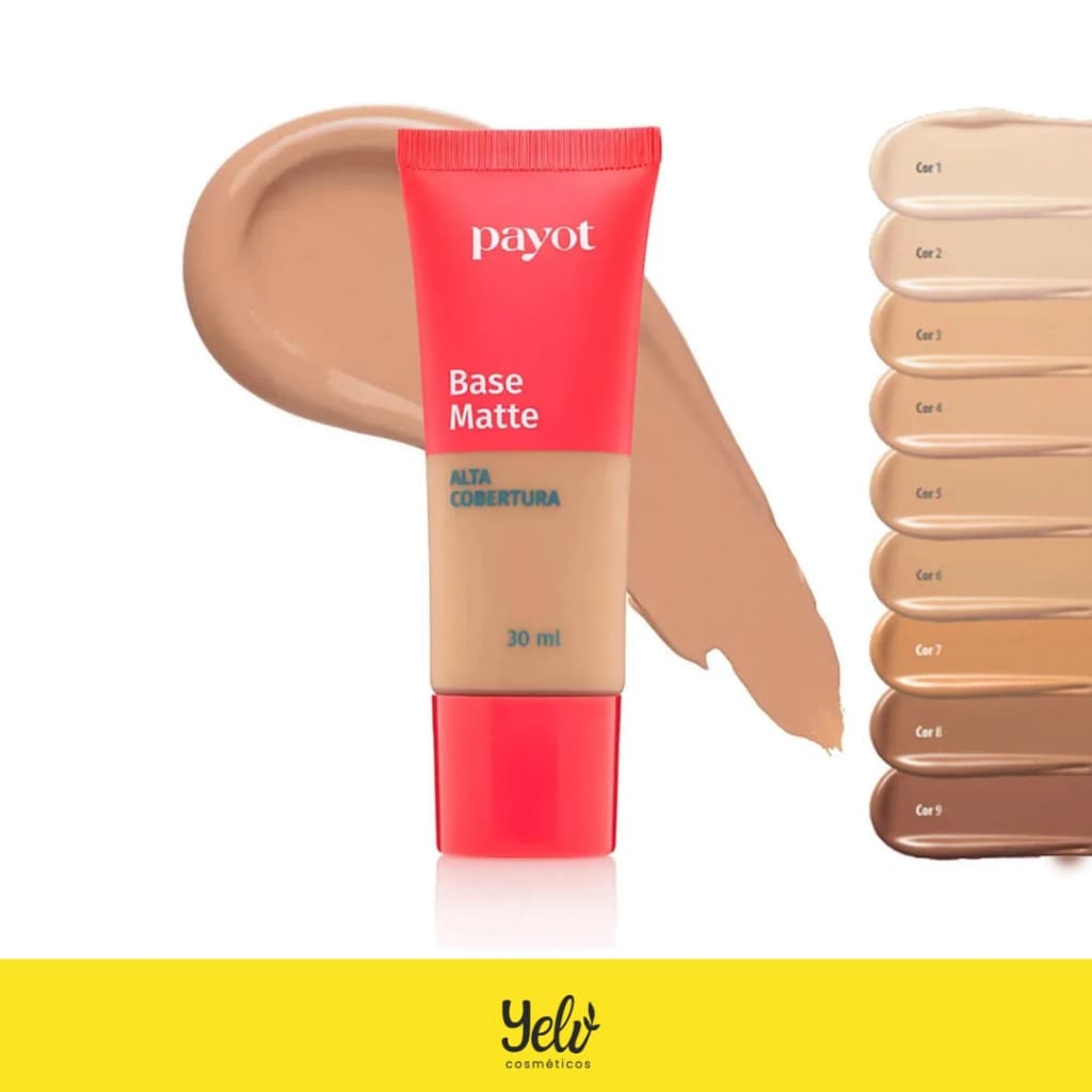 Base Líquida Matte Payot 30ml com Cobertura Alta