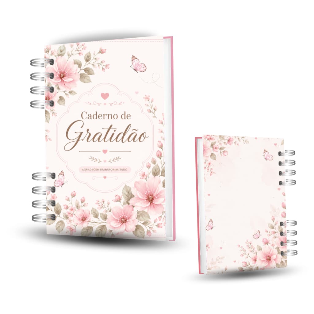 Caderno de Gratidão A5 – Caderno de Anotações para Autoconhecimento e Motivação Diária personalizado