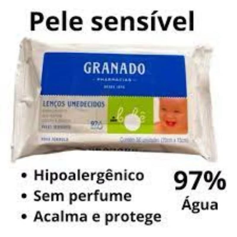 Lenços Umedecidos Granado Bebe c/50un