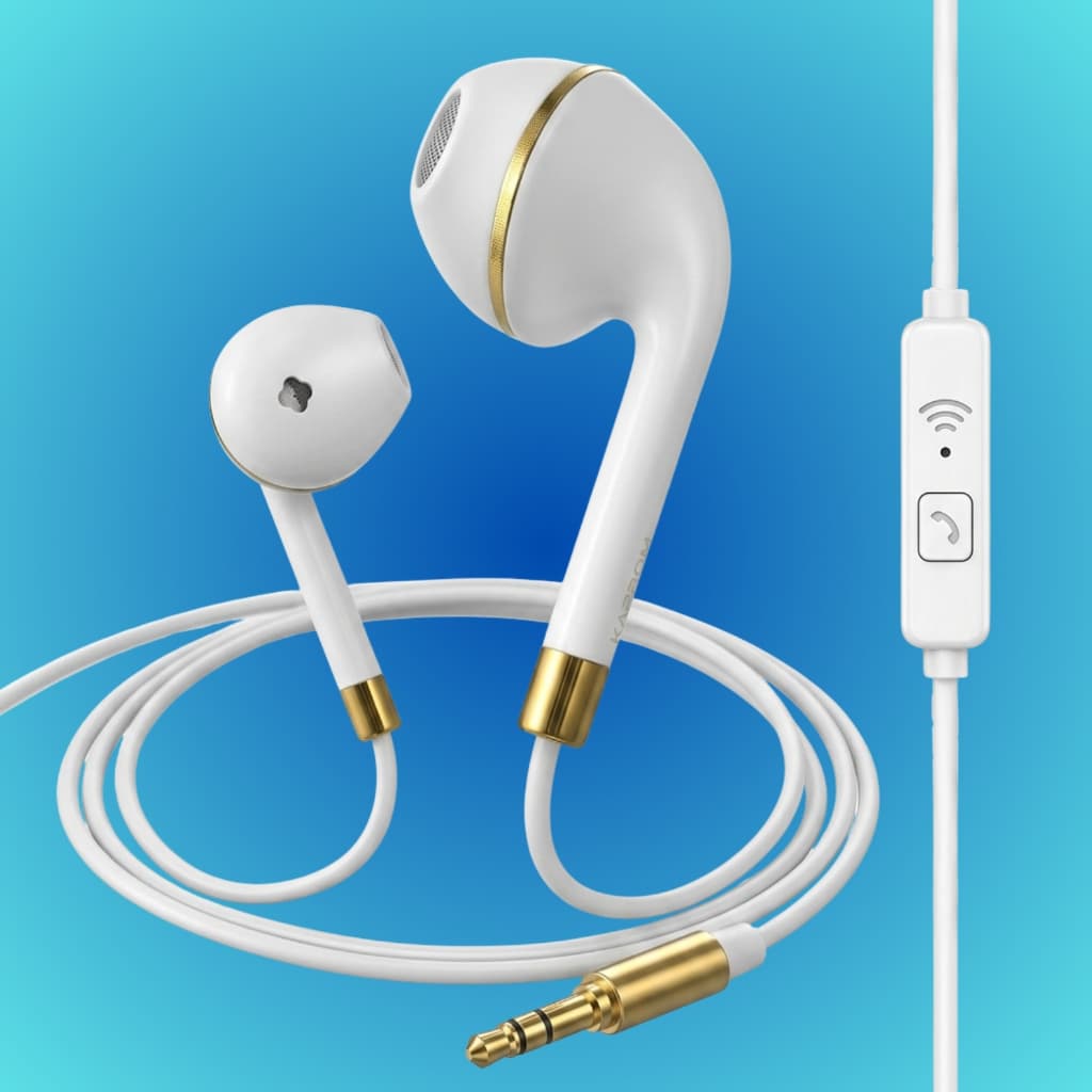 Fone de Ouvido C/fio Auricular Confortável P2 3.5mm com Microfone Reforçado 1,2 metros